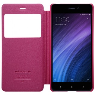 Чехол книжка Nillkin Sparkle Leather XIAOMI RedMi 4 Red SP-LC REDMI 4
